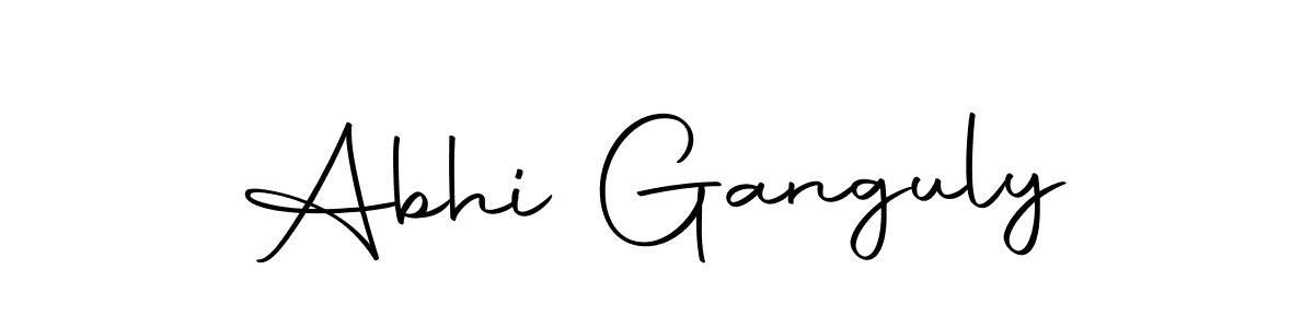 How to make Abhi Ganguly name signature. Use Autography-DOLnW style for creating short signs online. This is the latest handwritten sign. Abhi Ganguly signature style 10 images and pictures png