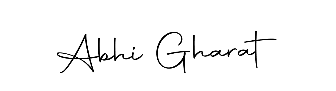 How to make Abhi Gharat name signature. Use Autography-DOLnW style for creating short signs online. This is the latest handwritten sign. Abhi Gharat signature style 10 images and pictures png