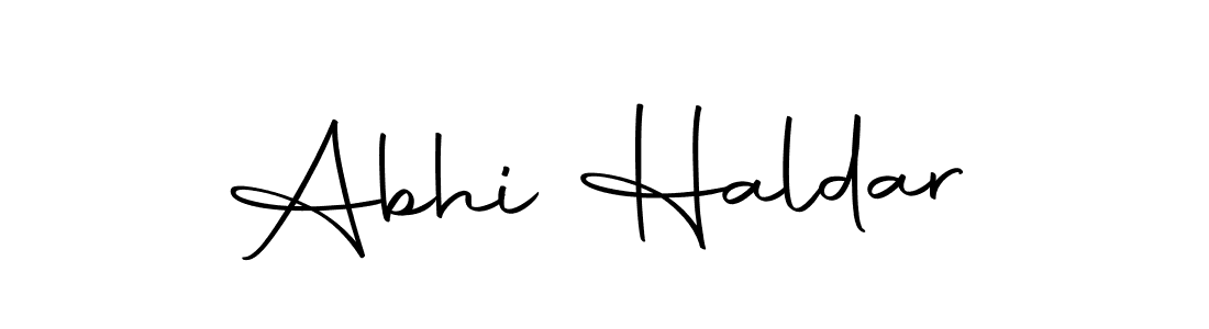 You can use this online signature creator to create a handwritten signature for the name Abhi Haldar. This is the best online autograph maker. Abhi Haldar signature style 10 images and pictures png