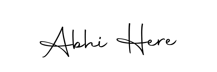 How to make Abhi Here signature? Autography-DOLnW is a professional autograph style. Create handwritten signature for Abhi Here name. Abhi Here signature style 10 images and pictures png
