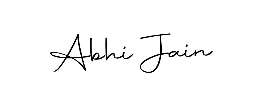 Design your own signature with our free online signature maker. With this signature software, you can create a handwritten (Autography-DOLnW) signature for name Abhi Jain. Abhi Jain signature style 10 images and pictures png