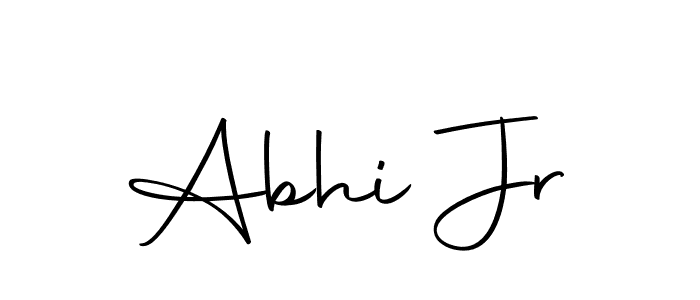 Use a signature maker to create a handwritten signature online. With this signature software, you can design (Autography-DOLnW) your own signature for name Abhi Jr. Abhi Jr signature style 10 images and pictures png