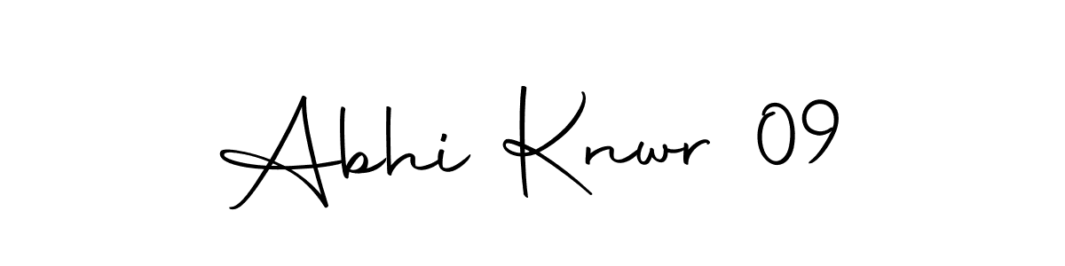Make a beautiful signature design for name Abhi Knwr 09. With this signature (Autography-DOLnW) style, you can create a handwritten signature for free. Abhi Knwr 09 signature style 10 images and pictures png
