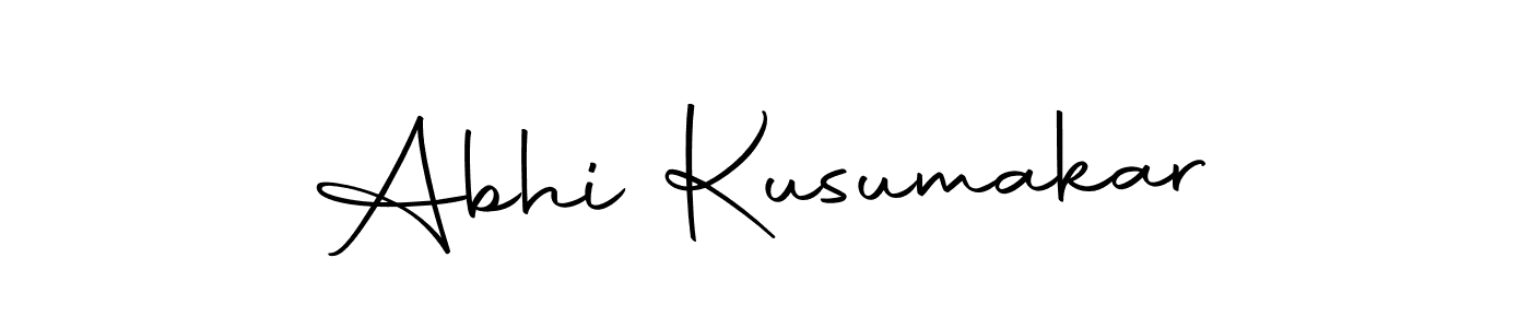 You can use this online signature creator to create a handwritten signature for the name Abhi Kusumakar. This is the best online autograph maker. Abhi Kusumakar signature style 10 images and pictures png