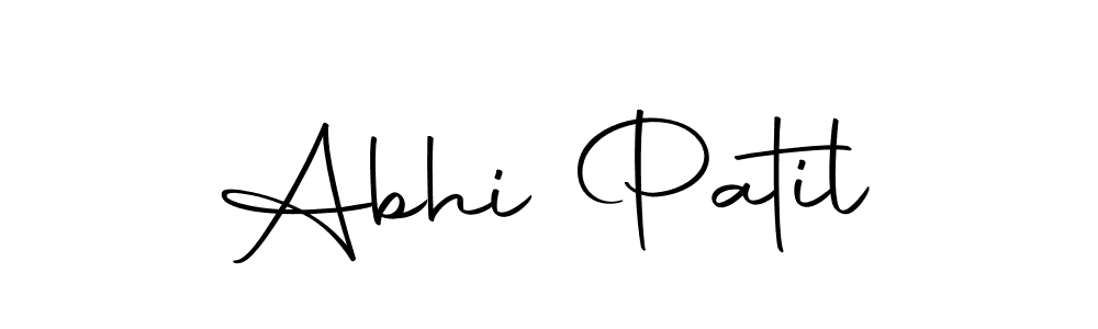 Create a beautiful signature design for name Abhi Patil. With this signature (Autography-DOLnW) fonts, you can make a handwritten signature for free. Abhi Patil signature style 10 images and pictures png