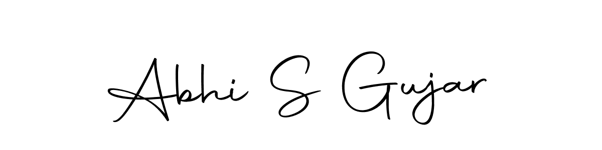 Also we have Abhi S Gujar name is the best signature style. Create professional handwritten signature collection using Autography-DOLnW autograph style. Abhi S Gujar signature style 10 images and pictures png