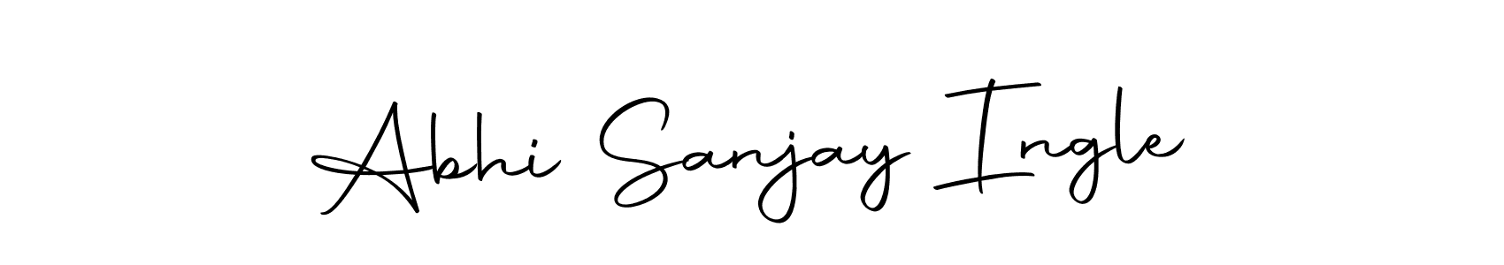 Abhi Sanjay Ingle stylish signature style. Best Handwritten Sign (Autography-DOLnW) for my name. Handwritten Signature Collection Ideas for my name Abhi Sanjay Ingle. Abhi Sanjay Ingle signature style 10 images and pictures png