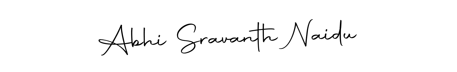 Design your own signature with our free online signature maker. With this signature software, you can create a handwritten (Autography-DOLnW) signature for name Abhi Sravanth Naidu. Abhi Sravanth Naidu signature style 10 images and pictures png