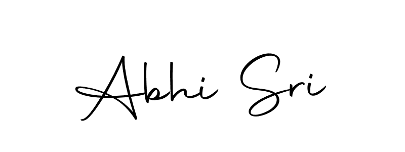 How to make Abhi Sri name signature. Use Autography-DOLnW style for creating short signs online. This is the latest handwritten sign. Abhi Sri signature style 10 images and pictures png