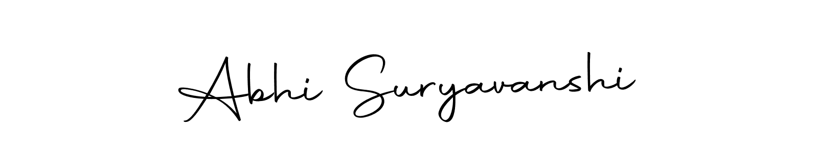 Design your own signature with our free online signature maker. With this signature software, you can create a handwritten (Autography-DOLnW) signature for name Abhi Suryavanshi. Abhi Suryavanshi signature style 10 images and pictures png