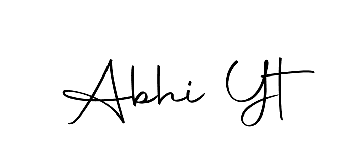 The best way (Autography-DOLnW) to make a short signature is to pick only two or three words in your name. The name Abhi Yt include a total of six letters. For converting this name. Abhi Yt signature style 10 images and pictures png