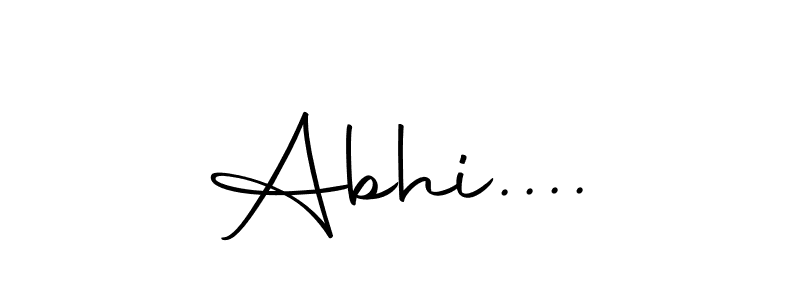 Make a beautiful signature design for name Abhi..... With this signature (Autography-DOLnW) style, you can create a handwritten signature for free. Abhi.... signature style 10 images and pictures png