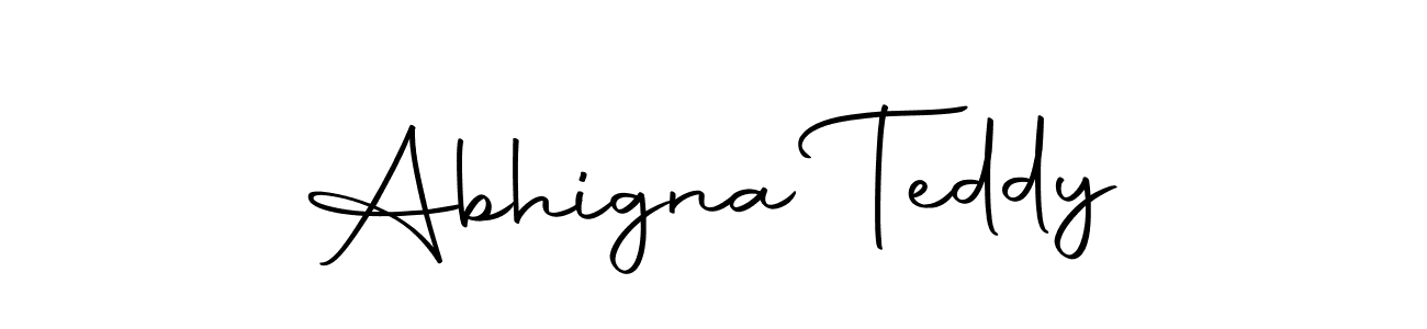 Use a signature maker to create a handwritten signature online. With this signature software, you can design (Autography-DOLnW) your own signature for name Abhigna Teddy. Abhigna Teddy signature style 10 images and pictures png