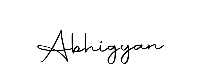 Create a beautiful signature design for name Abhigyan. With this signature (Autography-DOLnW) fonts, you can make a handwritten signature for free. Abhigyan signature style 10 images and pictures png