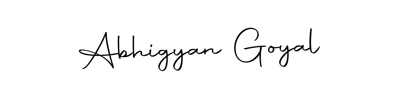 Make a beautiful signature design for name Abhigyan Goyal. With this signature (Autography-DOLnW) style, you can create a handwritten signature for free. Abhigyan Goyal signature style 10 images and pictures png