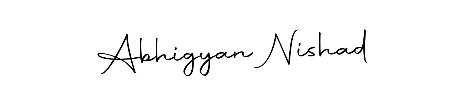 This is the best signature style for the Abhigyan Nishad name. Also you like these signature font (Autography-DOLnW). Mix name signature. Abhigyan Nishad signature style 10 images and pictures png