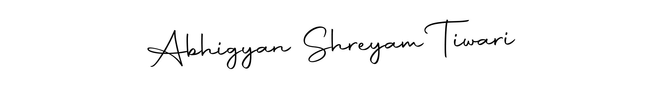 Create a beautiful signature design for name Abhigyan Shreyam Tiwari. With this signature (Autography-DOLnW) fonts, you can make a handwritten signature for free. Abhigyan Shreyam Tiwari signature style 10 images and pictures png