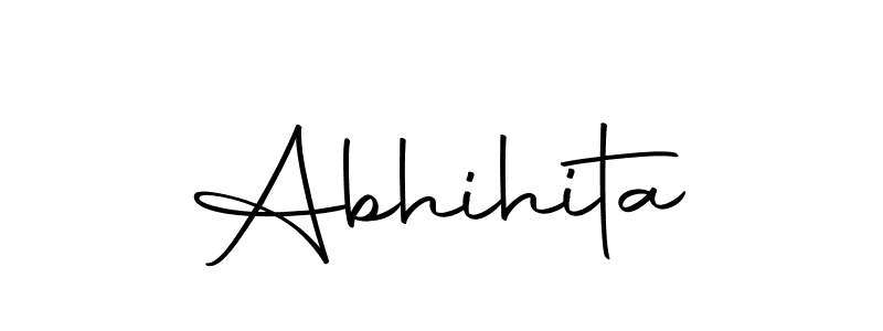 Use a signature maker to create a handwritten signature online. With this signature software, you can design (Autography-DOLnW) your own signature for name Abhihita. Abhihita signature style 10 images and pictures png