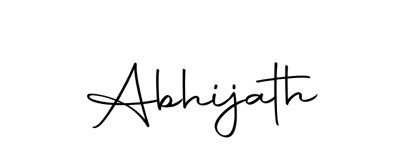 Design your own signature with our free online signature maker. With this signature software, you can create a handwritten (Autography-DOLnW) signature for name Abhijath. Abhijath signature style 10 images and pictures png