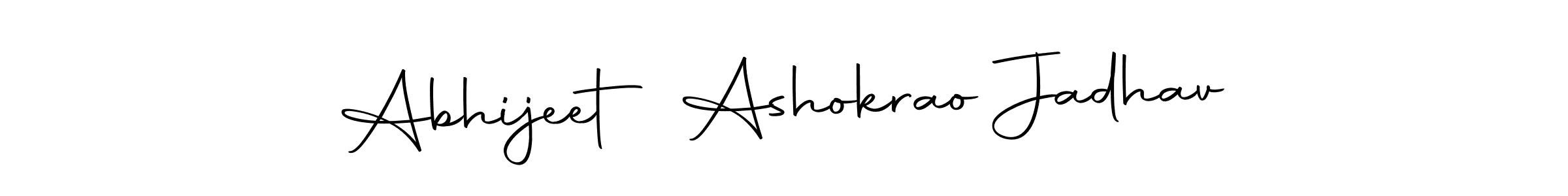 Make a beautiful signature design for name Abhijeet Ashokrao Jadhav. Use this online signature maker to create a handwritten signature for free. Abhijeet Ashokrao Jadhav signature style 10 images and pictures png