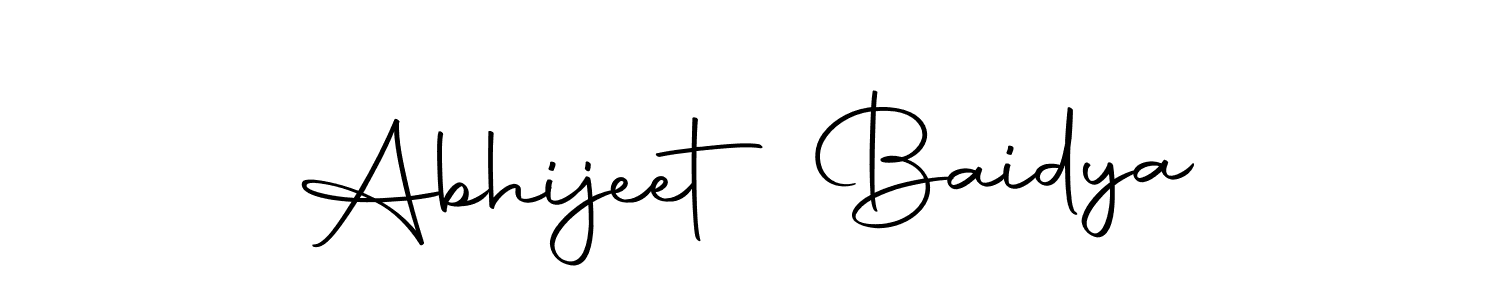 The best way (Autography-DOLnW) to make a short signature is to pick only two or three words in your name. The name Abhijeet Baidya include a total of six letters. For converting this name. Abhijeet Baidya signature style 10 images and pictures png