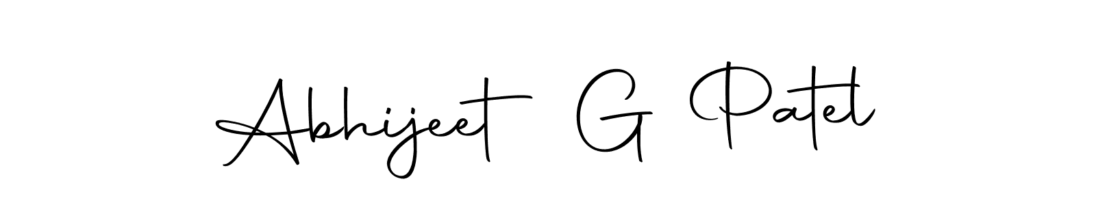 Abhijeet G Patel stylish signature style. Best Handwritten Sign (Autography-DOLnW) for my name. Handwritten Signature Collection Ideas for my name Abhijeet G Patel. Abhijeet G Patel signature style 10 images and pictures png