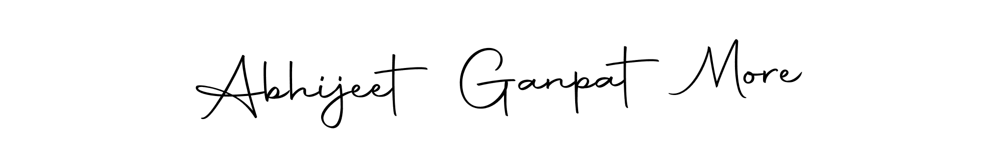 The best way (Autography-DOLnW) to make a short signature is to pick only two or three words in your name. The name Abhijeet Ganpat More include a total of six letters. For converting this name. Abhijeet Ganpat More signature style 10 images and pictures png