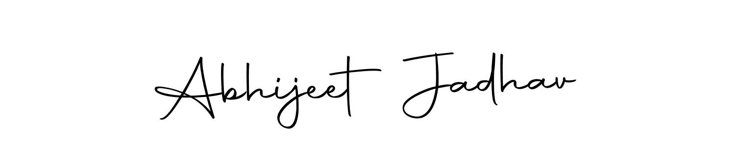 Use a signature maker to create a handwritten signature online. With this signature software, you can design (Autography-DOLnW) your own signature for name Abhijeet Jadhav. Abhijeet Jadhav signature style 10 images and pictures png