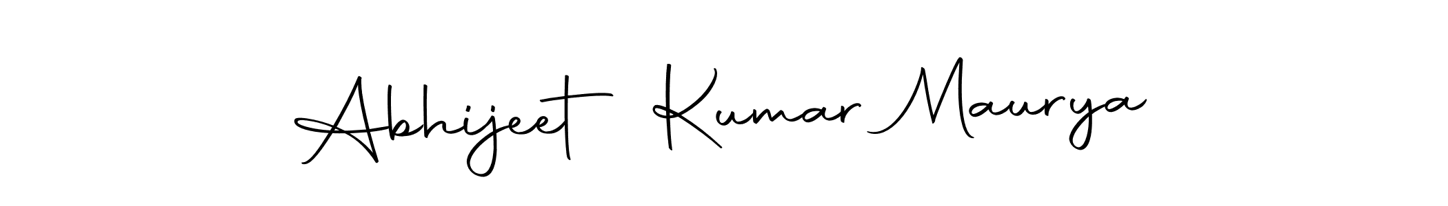 Design your own signature with our free online signature maker. With this signature software, you can create a handwritten (Autography-DOLnW) signature for name Abhijeet Kumar Maurya. Abhijeet Kumar Maurya signature style 10 images and pictures png
