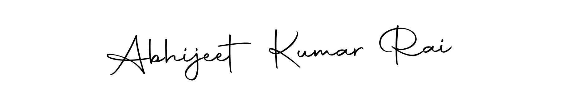 How to make Abhijeet Kumar Rai name signature. Use Autography-DOLnW style for creating short signs online. This is the latest handwritten sign. Abhijeet Kumar Rai signature style 10 images and pictures png