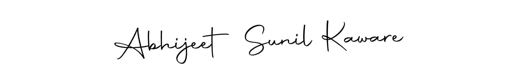 Use a signature maker to create a handwritten signature online. With this signature software, you can design (Autography-DOLnW) your own signature for name Abhijeet Sunil Kaware. Abhijeet Sunil Kaware signature style 10 images and pictures png