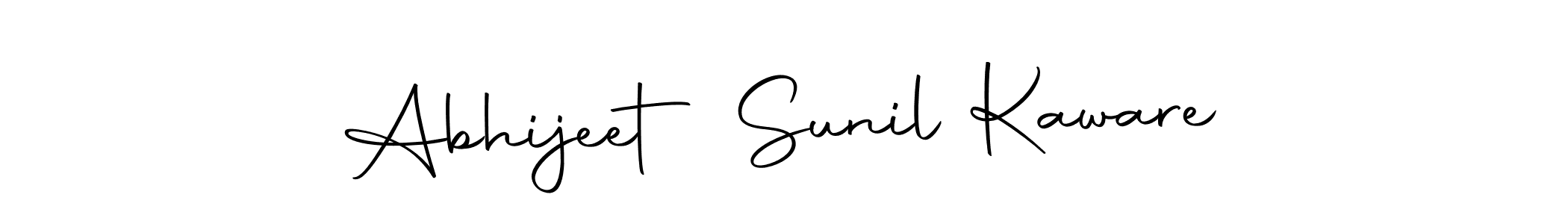 This is the best signature style for the Abhijeet Sunil Kaware name. Also you like these signature font (Autography-DOLnW). Mix name signature. Abhijeet Sunil Kaware signature style 10 images and pictures png