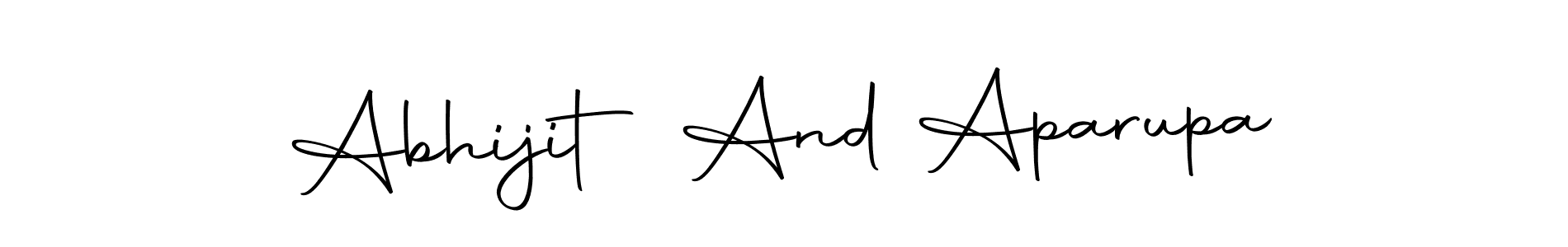 Design your own signature with our free online signature maker. With this signature software, you can create a handwritten (Autography-DOLnW) signature for name Abhijit And Aparupa. Abhijit And Aparupa signature style 10 images and pictures png