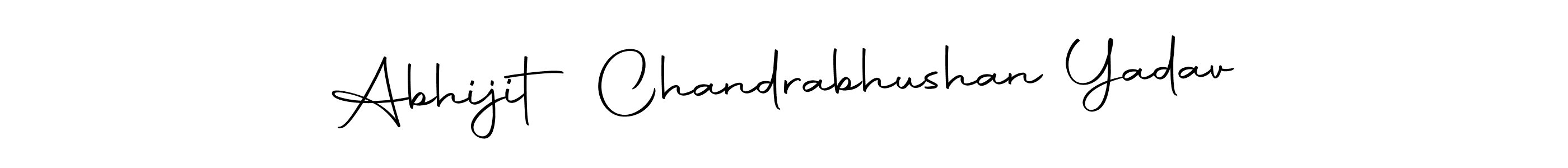 The best way (Autography-DOLnW) to make a short signature is to pick only two or three words in your name. The name Abhijit Chandrabhushan Yadav include a total of six letters. For converting this name. Abhijit Chandrabhushan Yadav signature style 10 images and pictures png