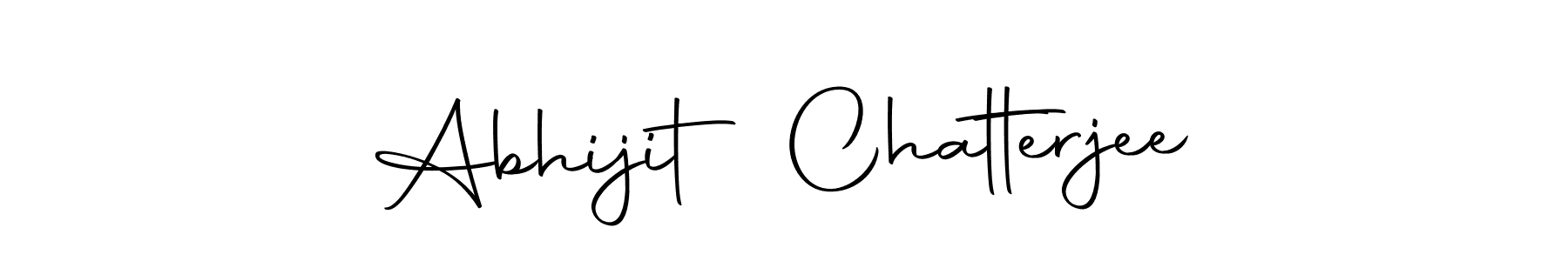 How to make Abhijit Chatterjee name signature. Use Autography-DOLnW style for creating short signs online. This is the latest handwritten sign. Abhijit Chatterjee signature style 10 images and pictures png