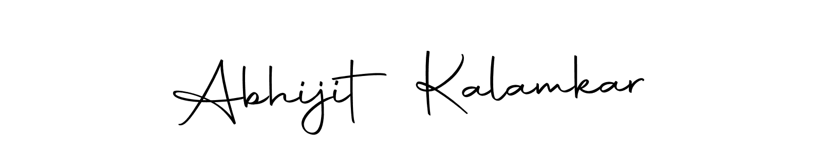 How to make Abhijit Kalamkar name signature. Use Autography-DOLnW style for creating short signs online. This is the latest handwritten sign. Abhijit Kalamkar signature style 10 images and pictures png