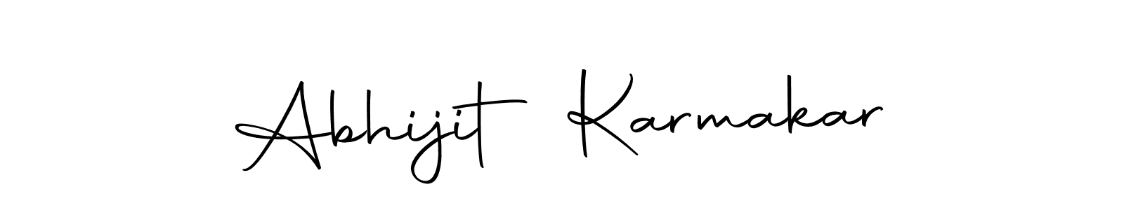 You should practise on your own different ways (Autography-DOLnW) to write your name (Abhijit Karmakar) in signature. don't let someone else do it for you. Abhijit Karmakar signature style 10 images and pictures png