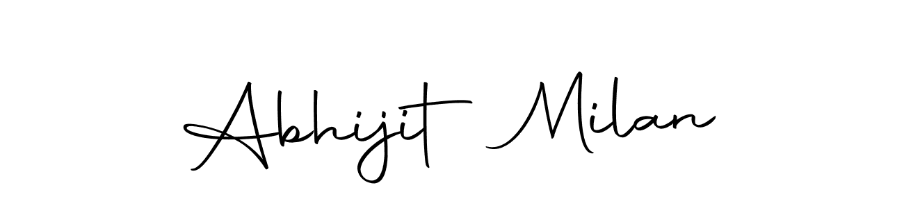 Make a beautiful signature design for name Abhijit Milan. Use this online signature maker to create a handwritten signature for free. Abhijit Milan signature style 10 images and pictures png