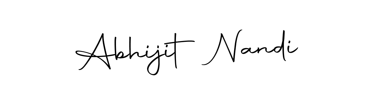 The best way (Autography-DOLnW) to make a short signature is to pick only two or three words in your name. The name Abhijit Nandi include a total of six letters. For converting this name. Abhijit Nandi signature style 10 images and pictures png