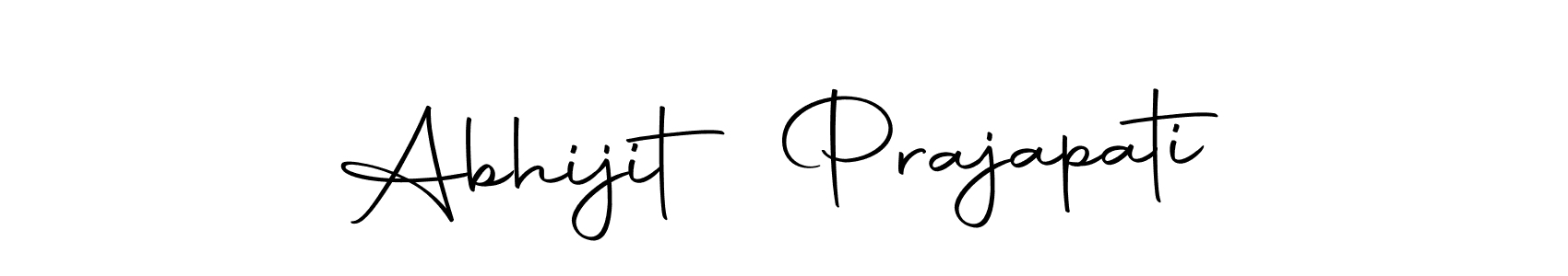 How to make Abhijit Prajapati name signature. Use Autography-DOLnW style for creating short signs online. This is the latest handwritten sign. Abhijit Prajapati signature style 10 images and pictures png