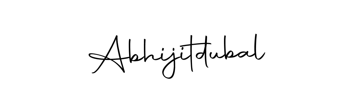 Use a signature maker to create a handwritten signature online. With this signature software, you can design (Autography-DOLnW) your own signature for name Abhijitdubal. Abhijitdubal signature style 10 images and pictures png