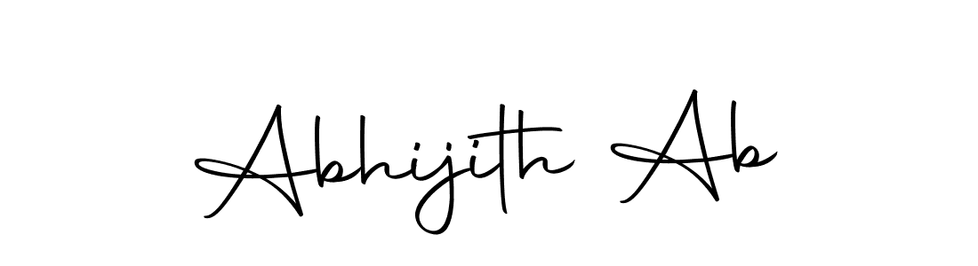 The best way (Autography-DOLnW) to make a short signature is to pick only two or three words in your name. The name Abhijith Ab include a total of six letters. For converting this name. Abhijith Ab signature style 10 images and pictures png