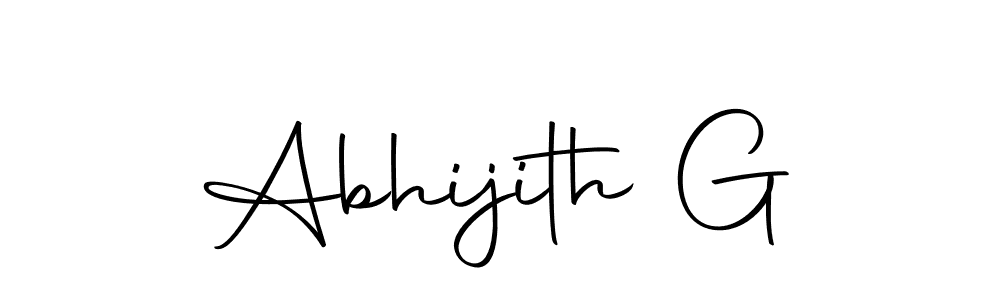 How to make Abhijith G signature? Autography-DOLnW is a professional autograph style. Create handwritten signature for Abhijith G name. Abhijith G signature style 10 images and pictures png