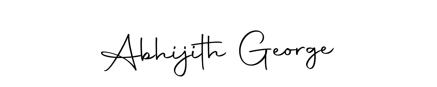 This is the best signature style for the Abhijith George name. Also you like these signature font (Autography-DOLnW). Mix name signature. Abhijith George signature style 10 images and pictures png