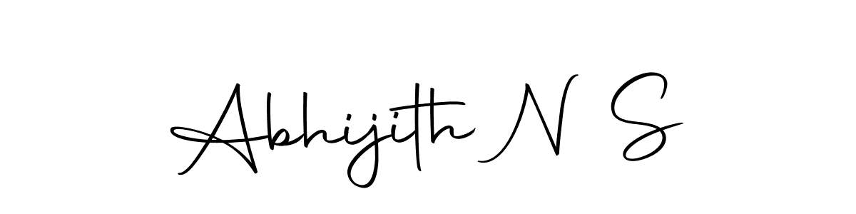 Make a beautiful signature design for name Abhijith N S. Use this online signature maker to create a handwritten signature for free. Abhijith N S signature style 10 images and pictures png