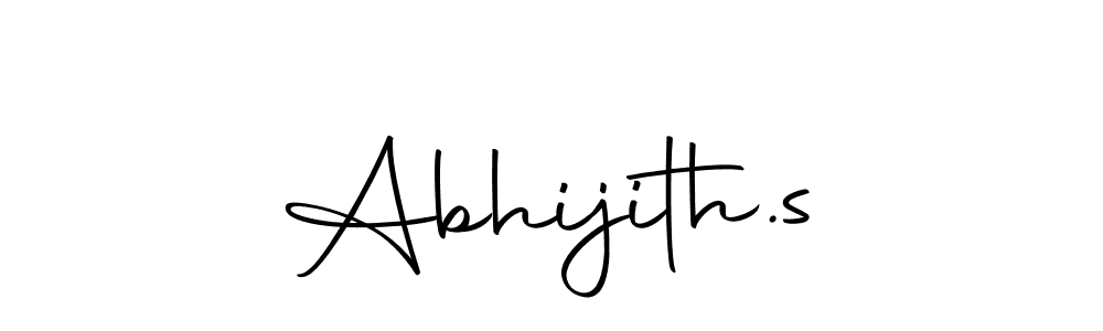 Create a beautiful signature design for name Abhijith.s. With this signature (Autography-DOLnW) fonts, you can make a handwritten signature for free. Abhijith.s signature style 10 images and pictures png