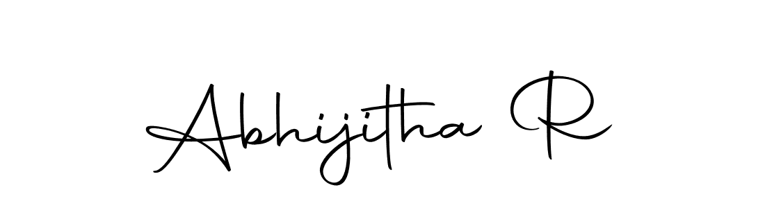 You can use this online signature creator to create a handwritten signature for the name Abhijitha R. This is the best online autograph maker. Abhijitha R signature style 10 images and pictures png