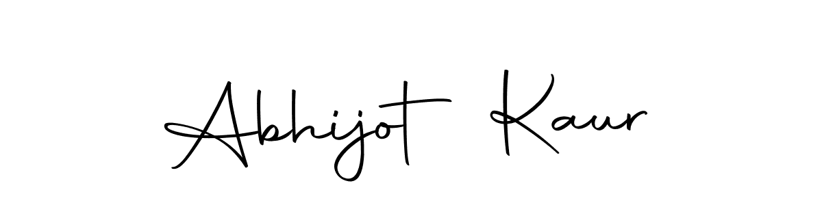Design your own signature with our free online signature maker. With this signature software, you can create a handwritten (Autography-DOLnW) signature for name Abhijot Kaur. Abhijot Kaur signature style 10 images and pictures png