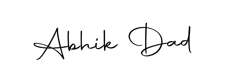 Also we have Abhik Dad name is the best signature style. Create professional handwritten signature collection using Autography-DOLnW autograph style. Abhik Dad signature style 10 images and pictures png