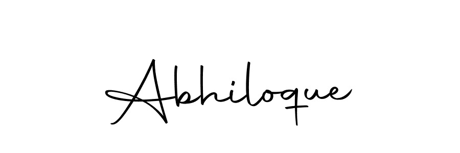 Make a beautiful signature design for name Abhiloque. With this signature (Autography-DOLnW) style, you can create a handwritten signature for free. Abhiloque signature style 10 images and pictures png